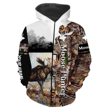 Load image into Gallery viewer, Moose hunter custom name full printing shirt personalized gift - TATS167
