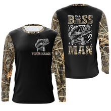 Load image into Gallery viewer, I am a bass man UV protection quick dry Customize name long sleeves UPF 30+ personalized gift