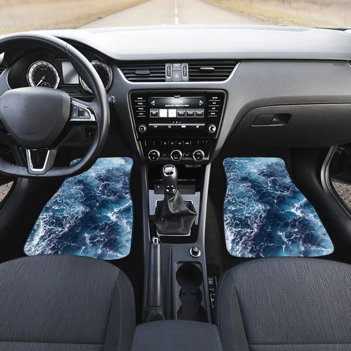 Saltwater Fishing Sea wave camo Car Floor mats - IPHW1101