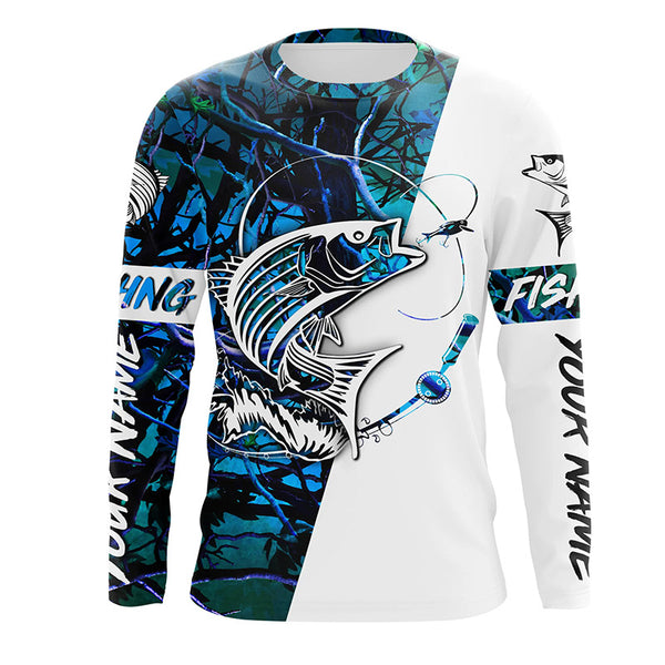 Custom Striped Bass Long Sleeve Fishing Shirts, Striper Bass Shirt Fis –  ChipteeAmz