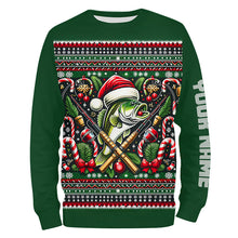 Load image into Gallery viewer, Bass Fishing Ugly Sweater Pattern Christmas Custom Fishing Shirts Personalized Fishing Gifts IPHW5562