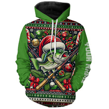 Load image into Gallery viewer, Christmas Bass Fishing Shirts, Largemouth Bass Full Printing Ugly Sweater Pattern Gifts IPHW5564