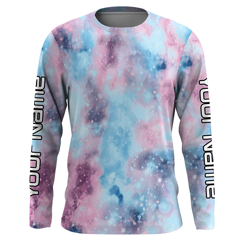 Personalized tie dye Long sleeve performance Fishing Shirts, Fishing gifts for Fisherman IPHW3582