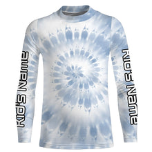 Load image into Gallery viewer, Custom spiral tie dye Long sleeve performance Fishing Shirts, Fishing gifts for Fishing lovers IPHW3585