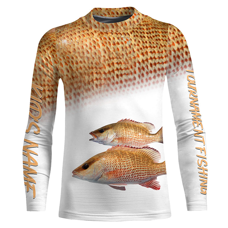 Personalized Mangrove Snapper Fishing Scales Long Sleeve