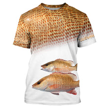 Load image into Gallery viewer, Personalized Mangrove Snapper Fishing Scales Long Sleeve Performance Tournament Fishing Shirts IPHW4011