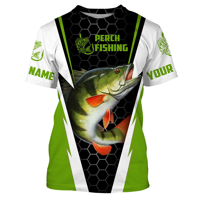 Custom Perch Fishing Tournament Fishing Shirts, Perch Long Sleeve