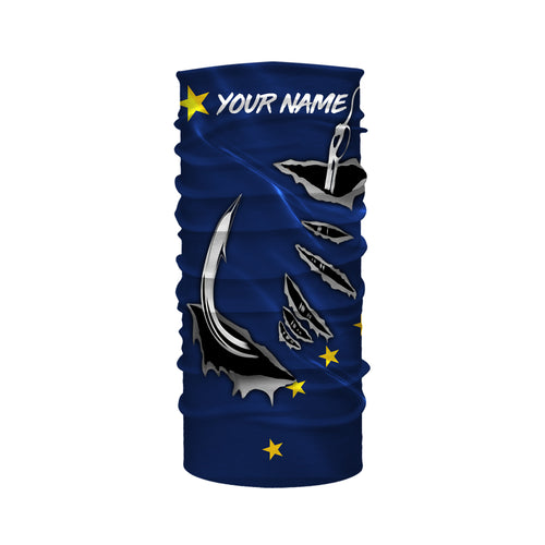 Custom Alaska Flag 3D Fish hook UV Protection quick-dry Fishing Bandana IPHW485