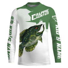 Load image into Gallery viewer, Angry Crappie Custom Long sleeve performance Fishing Shirts, Crappie hunter Fishing jerseys IPHW3328