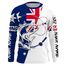 Load image into Gallery viewer, Tuna Fishing Australia flag Custom Long sleeve performance Fishing Shirts, AU Tuna Fishing jerseys IPHW3607