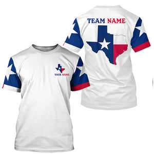 Texas Pride Fishing Team Shirt With Custom Name & Team Name, Texas Uv Protection Shirts IPHW5072