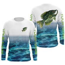 Load image into Gallery viewer, Custom Crappie Tournament Long Sleeve Fishing Shirts, Crappie Performance Fishing Jerseys IPHW4796