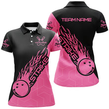 Load image into Gallery viewer, Custom Bowling Shirts For Women, Bowling Team Shirts Bowling Strike | Pink IPHW4476