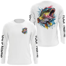 Load image into Gallery viewer, Personalized Bass Tournament Fishing Shirts, Bass Long Sleeve Fishing Jerseys IPHW4771