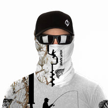 Load image into Gallery viewer, Ice fishing Crappie winter snow camo UV protection quick dry customize name long sleeves shirts personalized fishing clothing gift for adults and kids - IPH2078