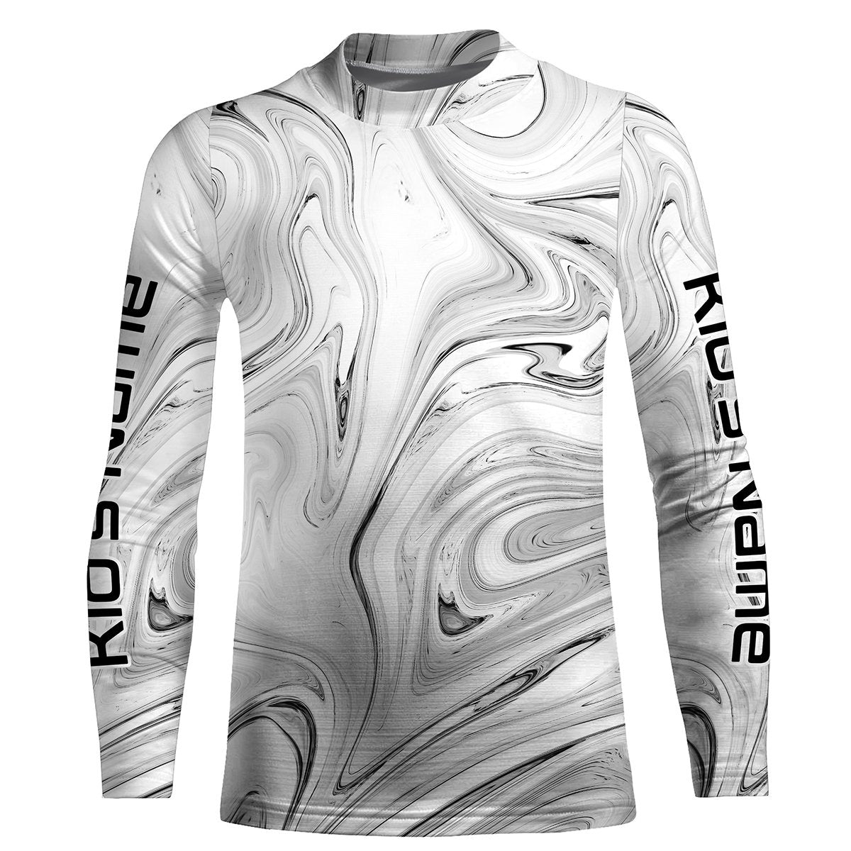 Black and white wave camo Custom Long sleeve performance Fishing Shirt –  ChipteeAmz