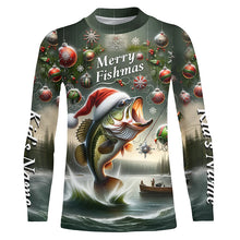 Load image into Gallery viewer, Walleye Fishing Full Printing Christmas Fishing Shirts Customzed Name Xmas Fishing Gifts IPHW5555