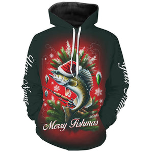 Personalized Walleye Christmas Fishing Shirts For Fisherman Fishing Gifts IPHW5559
