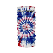 Load image into Gallery viewer, Custom Tie Dye American Flag Fishing Shirts, USA Patriotic Fishing Gifts Uv Protection IPHW4625