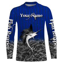 Load image into Gallery viewer, Sailfish Fishing Fish Reaper Customize name All over print shirts Personalized Fishing gift for men and women - IPH1433