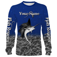 Load image into Gallery viewer, Sailfish Fishing Fish Reaper Customize name All over print shirts Personalized Fishing gift for men and women - IPH1433