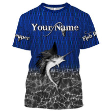 Load image into Gallery viewer, Sailfish Fishing Fish Reaper Customize name All over print shirts Personalized Fishing gift for men and women - IPH1433