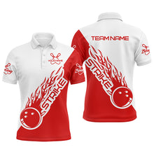 Load image into Gallery viewer, Custom Bowling Shirts For Men And Women, Bowling Team Shirts Bowling Strike |Blue And Red IPHW3981