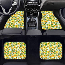 Load image into Gallery viewer, Sunflower Car Floor Mats, Custom floral Car Accessories - IPHW1006