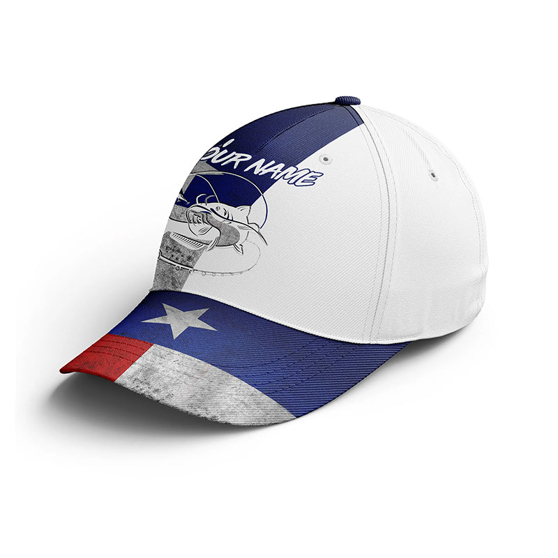 Custom Texas Catfish Fishing Hat, Texas Flag Baseball Fishing Cap For –  ChipteeAmz