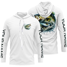 Load image into Gallery viewer, Largemouth Bass Fishing Custom Performance Long Sleeve Fishing Shirts, Bass Tournament Fishing Shirt IPHW5589