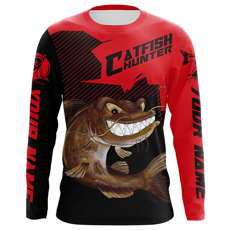 Angry Catfish Custom Long Sleeve Fishing Shirts, Catfish Hunter Fishin –  ChipteeAmz