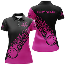 Load image into Gallery viewer, Custom Bowling Shirts For Women, Bowling Team Shirts Bowling Strike | Pink IPHW4290