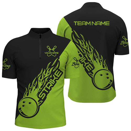 Custom Bowling Shirts For Men And Women, Bowling Team Shirts Bowling Strike | Green IPHW4291