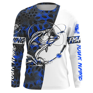 Custom Bass Fishing Camo Fishing Shirts, Personalized Fishing