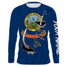 Load image into Gallery viewer, Idaho Flag 3D Fish Hook UV Protection Custom Long Sleeve performance Fishing Shirts IPHW488
