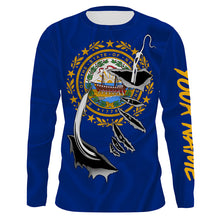 Load image into Gallery viewer, NewHampshire Flag 3D Fish Hook UV Protection Custom Long Sleeve performance Fishing Shirts IPHW498