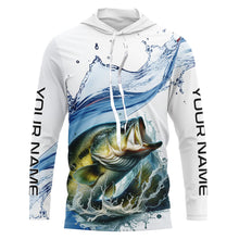 Load image into Gallery viewer, Largemouth Bass Fishing Custom Long Sleeve Tournament Fishing Shirts, Bass Fishing Jerseys IPHW5600