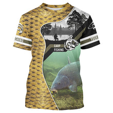 Load image into Gallery viewer, Carp Fishing Custom Long Sleeve Fishing Shirts, Carp Fishing Scales Tournament Fishing Shirt IPH1308