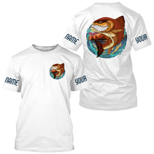 Load image into Gallery viewer, Custom Angry Redfish Fishing jerseys, Redfish Long sleeve performance Fishing Shirts IPHW3396