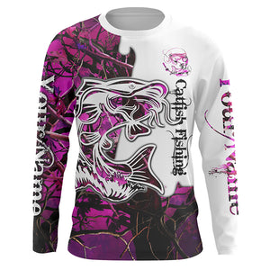 Pink Camo Custom Catfish Long Sleeve Fishing Shirts, Catfish Women'S F –  ChipteeAmz