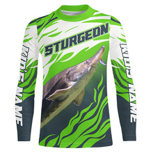 Load image into Gallery viewer, Custom Sturgeon Long Sleeve Performance Fishing Shirts, Sturgeon Master Tournament Fishing Shirt IPHW3926