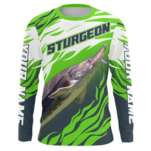 Load image into Gallery viewer, Custom Sturgeon Long Sleeve Performance Fishing Shirts, Sturgeon Master Tournament Fishing Shirt IPHW3926