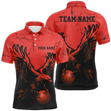 Load image into Gallery viewer, Custom Red Eagle Men Bowling Team Shirts Grunge Vintage Bowling Team Jerseys Outfits IPHW5848