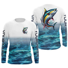 Load image into Gallery viewer, Personalized Tuna Saltwater Fishing Long Sleeve Fishing Shirts, Tuna Fishing Jerseys IPHW6001