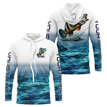 Load image into Gallery viewer, Personalized Peacock Bass Long Sleeve Performance Fishing Shirts, Peacock Bass Fishing Jerseys IPHW6002