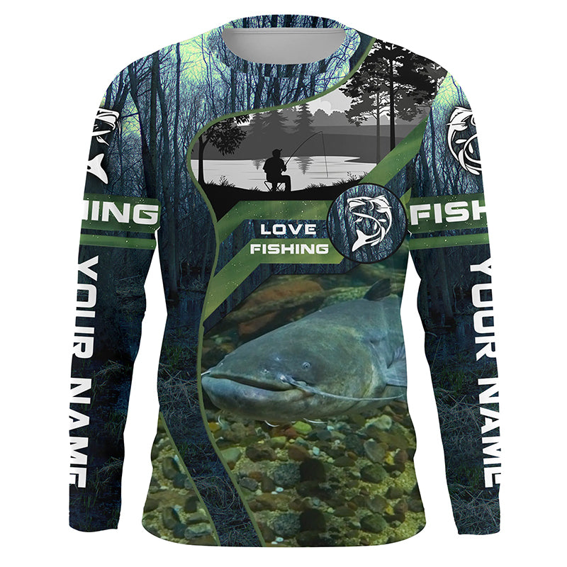 Catfish Fishing Custom Long Sleeve Uv Protection Fishing Shirts