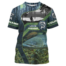 Load image into Gallery viewer, Catfish Fishing Custom Long Sleeve Uv Protection Fishing Shirts, Catfish Tournament Fishing Shirt IPHW3937