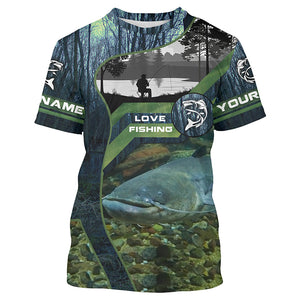 Catfish Fishing Custom Long Sleeve Uv Protection Fishing Shirts, Catfish Tournament Fishing Shirt IPHW3937