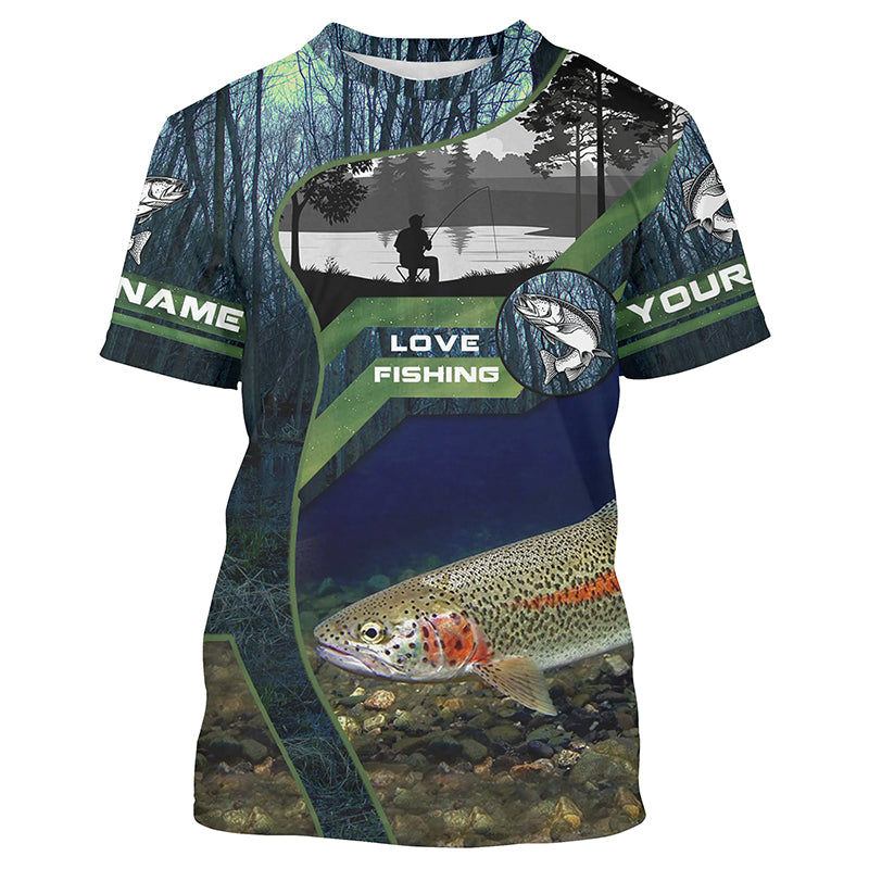 Rainbow Trout Custom Long Sleeve Performance Fishing Shirts, Steelhead –  ChipteeAmz