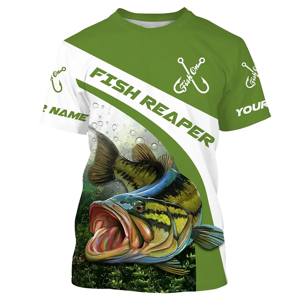 Custom Largemouth Bass Fishing Shirts Bass Fishing jerseys 3D All